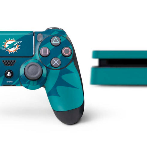 NFL Miami Dolphins Double Vision PS4 Slim Bundle Skin